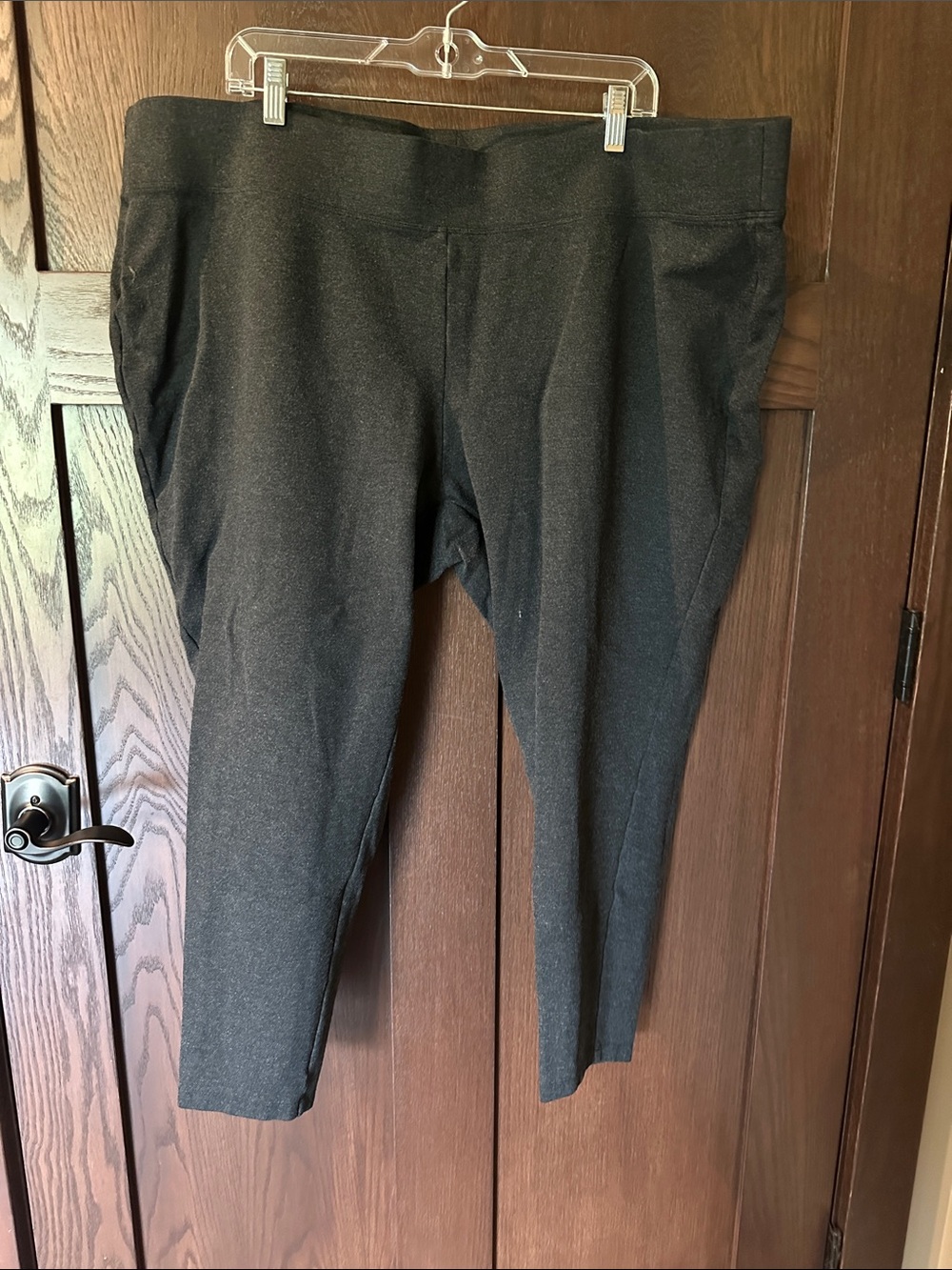 Lands' End Women's Black Ponte Leggings